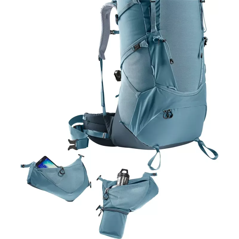 Plecak DEUTER Aircontact Core 60+10, stelaż wewnętrzny, 60 L (+10 L), 2,31 kg, niebieski
