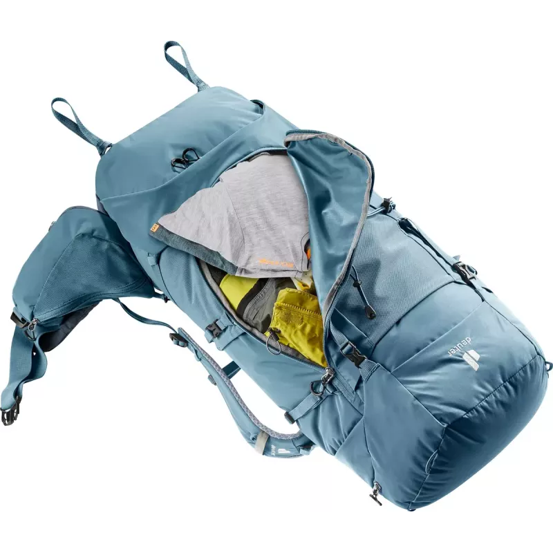 Plecak DEUTER Aircontact Core 60+10, stelaż wewnętrzny, 60 L (+10 L), 2,31 kg, niebieski