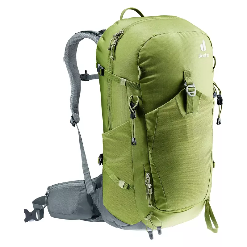Plecak turystyczny DEUTER Trail Pro 33 — 33 L, poliamid, pokrowiec przeciwdeszczowy, wentylacja, pas biodrowy