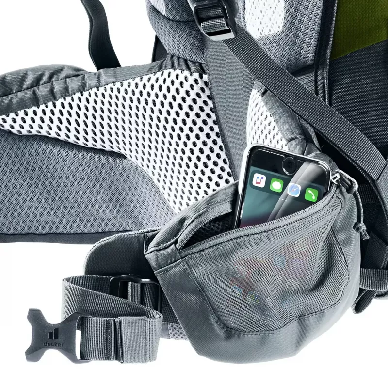 Plecak turystyczny DEUTER Trail Pro 33 — 33 L, poliamid, pokrowiec przeciwdeszczowy, wentylacja, pas biodrowy