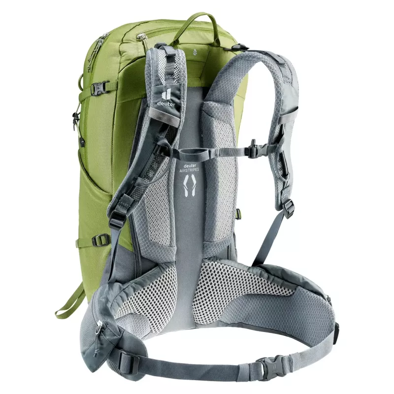 Plecak turystyczny DEUTER Trail Pro 33 — 33 L, poliamid, pokrowiec przeciwdeszczowy, wentylacja, pas biodrowy