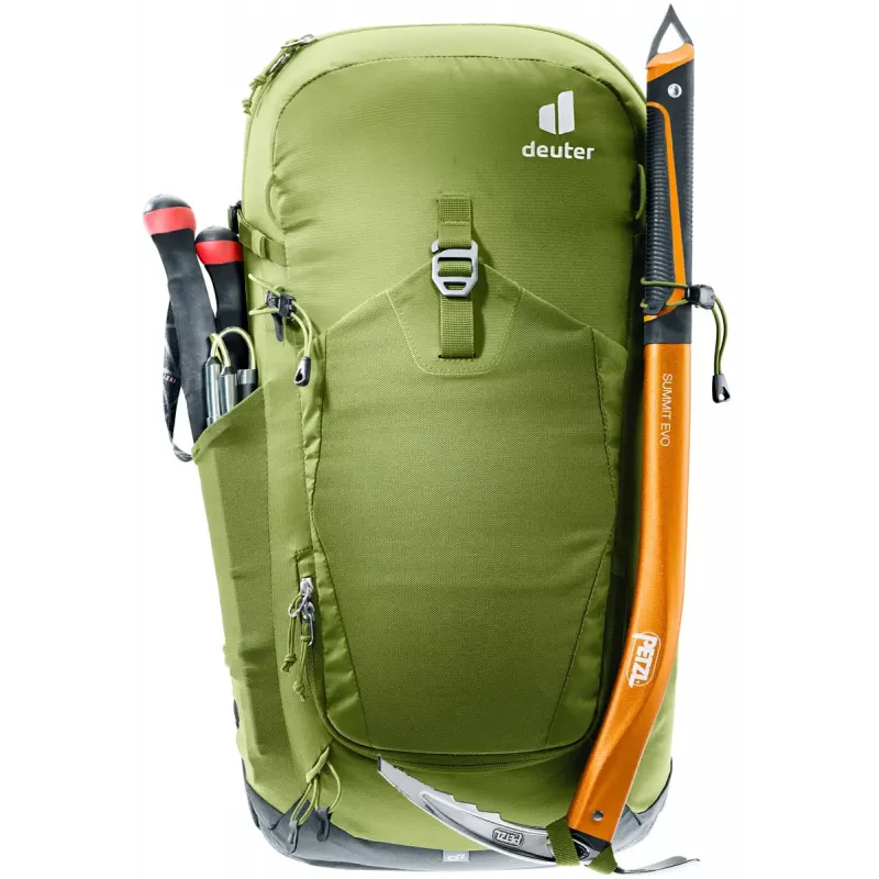 Plecak turystyczny DEUTER Trail Pro 33 — 33 L, poliamid, pokrowiec przeciwdeszczowy, wentylacja, pas biodrowy