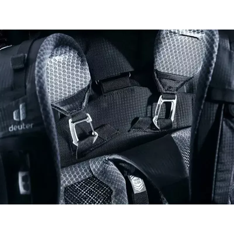 Plecak DEUTER Aircontact Pro 75+10 — pojemność 75+10 L, czarny, wytrzymały, wodoodporny
