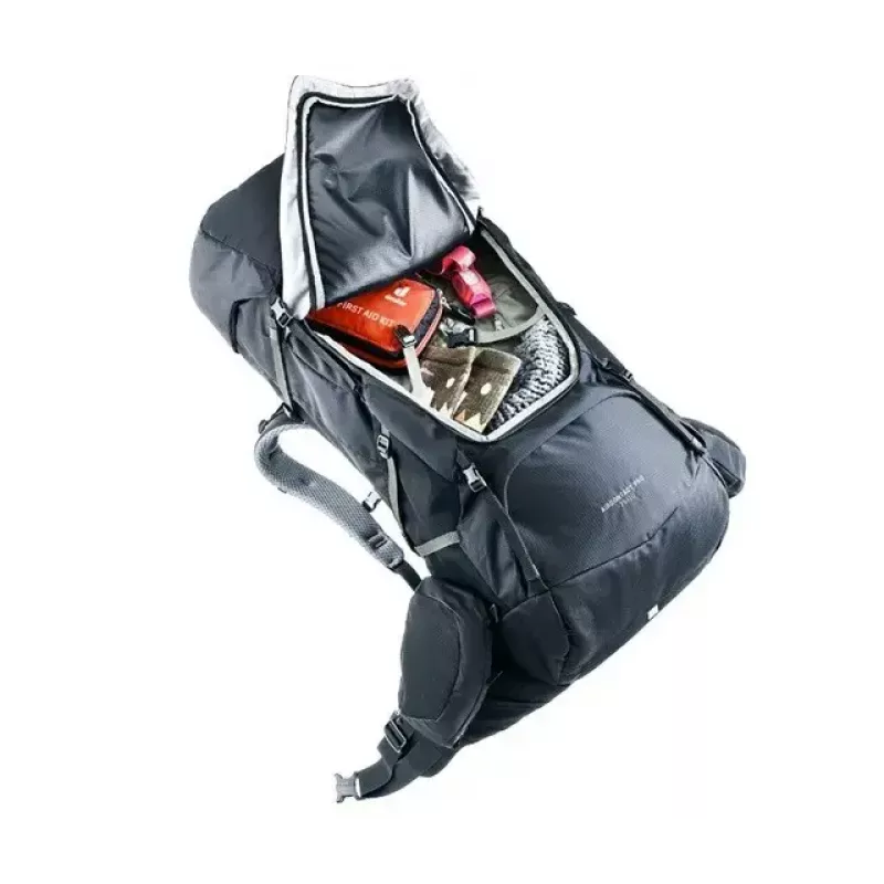 Plecak DEUTER Aircontact Pro 75+10 — pojemność 75+10 L, czarny, wytrzymały, wodoodporny