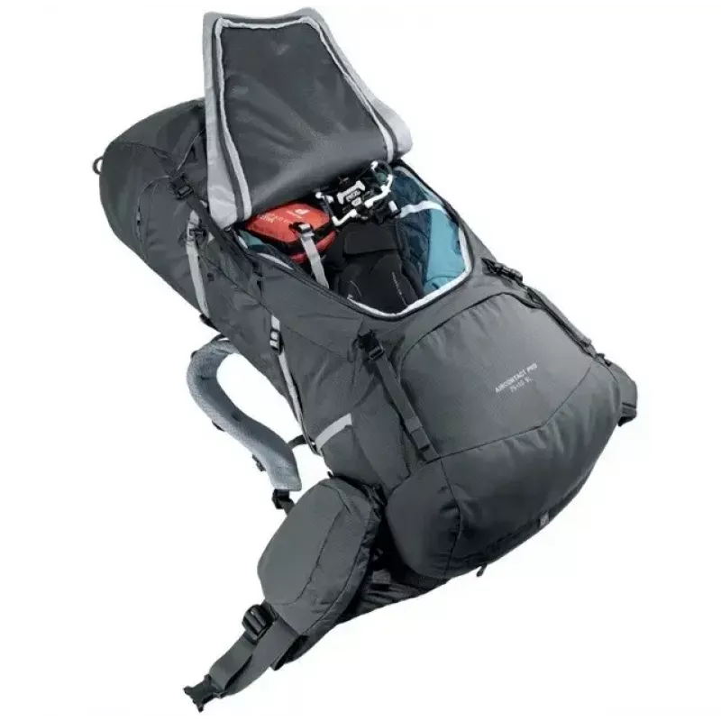 Plecak DEUTER Aircontact Pro 75+10 SL damski — 75+10 L, krój SL, grafitowy, 2,88 kg, nylon