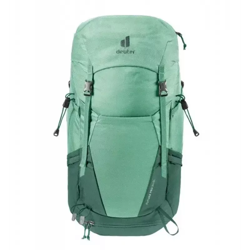 Plecak DEUTER Futura PRO 34 SL damski plecak turystyczny, 34 L, materiał z recyklingu, zielony
