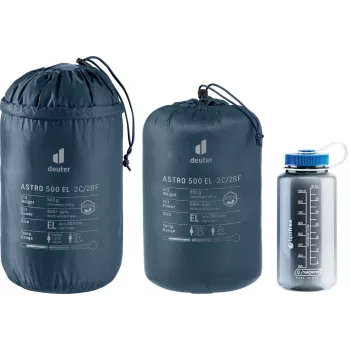 Śpiwór DEUTER Astro 500 EL -2°C / 28°F, dla dorosłych, mumia, 2200×800×520 mm, Ripstop Niebieski