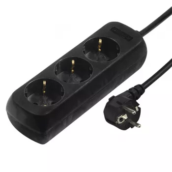 Hama 00108841 listwa przeciwprzepięciowa Czarny 3 gniazda AC 230 V 3 m
