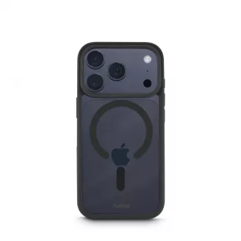 Etui Hama Frame Protect na telefon komórkowy 16 cm (6,3 cala) Pokrowiec Przezroczysty, Czarny