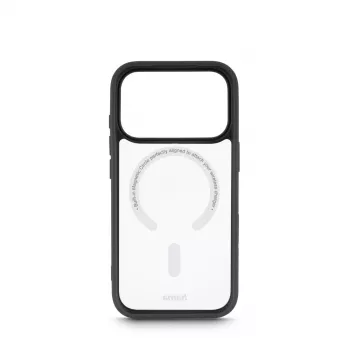 Etui Hama Frame Protect na telefon komórkowy 16 cm (6,3 cala) Pokrowiec Przezroczysty, Czarny