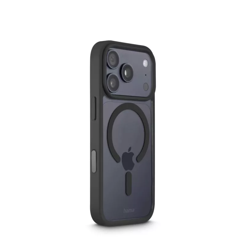 Etui Hama Frame Protect na telefon komórkowy 16 cm (6,3 cala) Pokrowiec Przezroczysty, Czarny