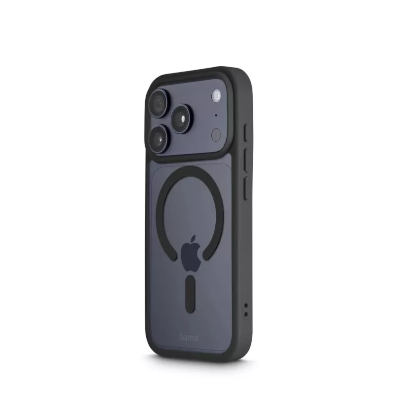 Etui Hama Frame Protect na telefon komórkowy 16 cm (6,3 cala) Pokrowiec Przezroczysty, Czarny
