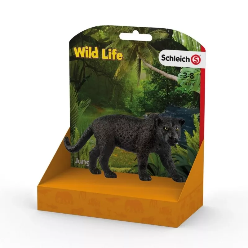 schleich WILD LIFE Czarna pantera, od 3 lat, Dżungla, Dzikie zwierzęta / zabawki przygodowe, Wielokolorowy, Plastik