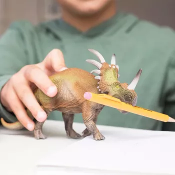 schleich Dinozaury Triceratops, od 4 lat, Podbój Ziemi, Dinozaury i wulkan, Wielokolorowy, Plastik, 1 szt.