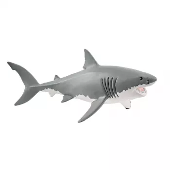 schleich WILD LIFE żarłacz biały, od 3 lat, Lód i Ocean, Dzikie zwierzęta / zabawki przygodowe, Wielokolorowy, Plastik, 1 szt.