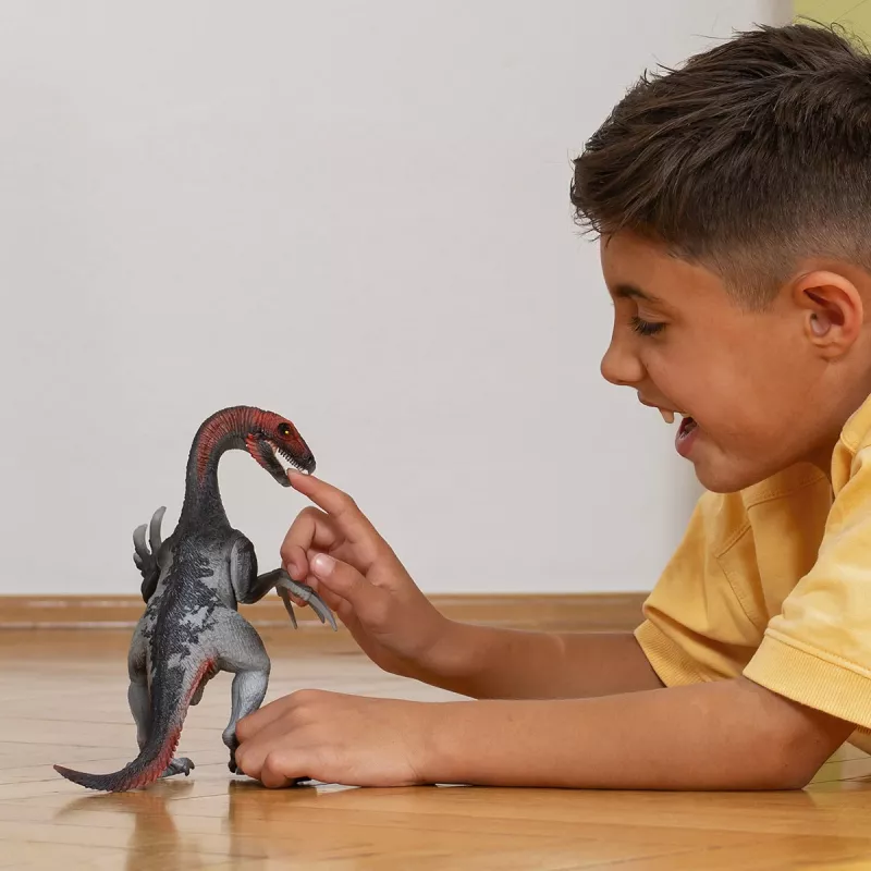 schleich Dinozaury Terizinozaur, od 4 lat, Podbój Ziemi, Dinozaury i wulkan, Wielokolorowy, Plastik, 1 szt.