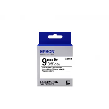 Kaseta z taśmą etykietową Epson Standard LK-3WBN, czarny na białym, 9 mm (9 m)