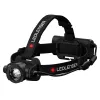 Latarka czołowa Led Lenser H15R Core — latarka LED na opaskę, 2500 lm, akumulator 21700, IP67, zasięg 250 m, 4 poziomy mocy, aluminium, czarna
