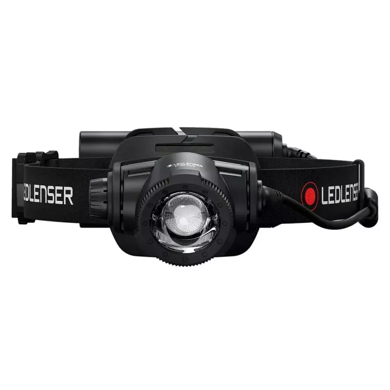 Latarka czołowa Led Lenser H15R Core — latarka LED na opaskę, 2500 lm, akumulator 21700, IP67, zasięg 250 m, 4 poziomy mocy, aluminium, czarna