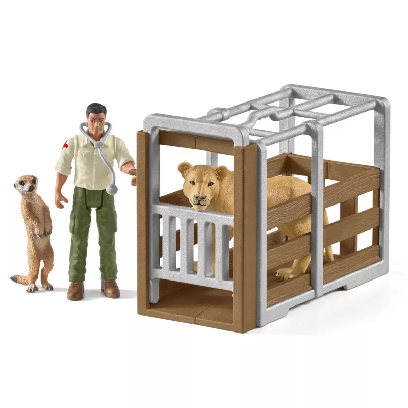 Duża ciężarówka ratunkowa dla zwierząt Schleich WILD LIFE 42475
