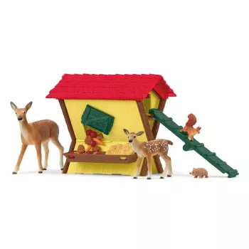 Zestaw Zwierzęta Leśne Schleich 42658S Kolorowe Akcesoria Do Karmienia