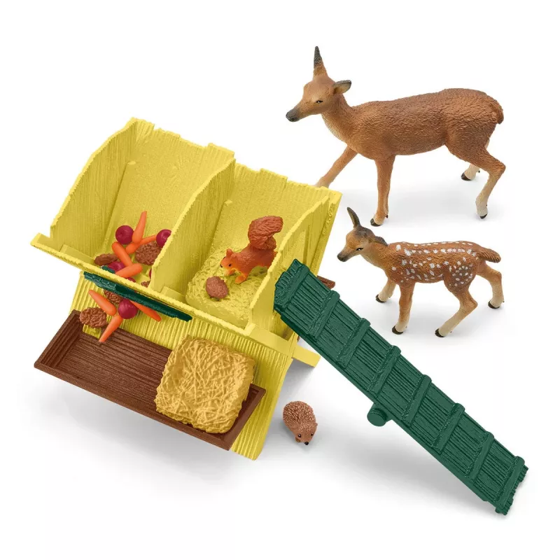 Zestaw Zwierzęta Leśne Schleich 42658S Kolorowe Akcesoria Do Karmienia