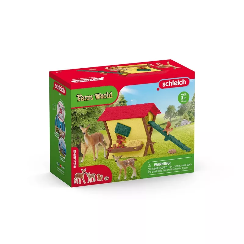 Zestaw Zwierzęta Leśne Schleich 42658S Kolorowe Akcesoria Do Karmienia