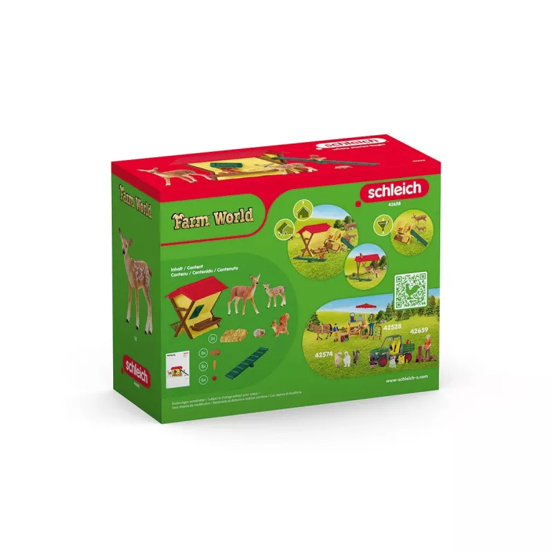 Zestaw Zwierzęta Leśne Schleich 42658S Kolorowe Akcesoria Do Karmienia
