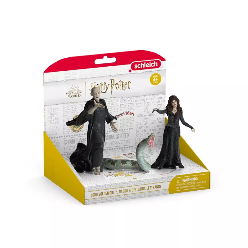 Zestaw figurek Schleich Lord Voldemort Nagini Bellatrix Lestrange Wielokolorowy