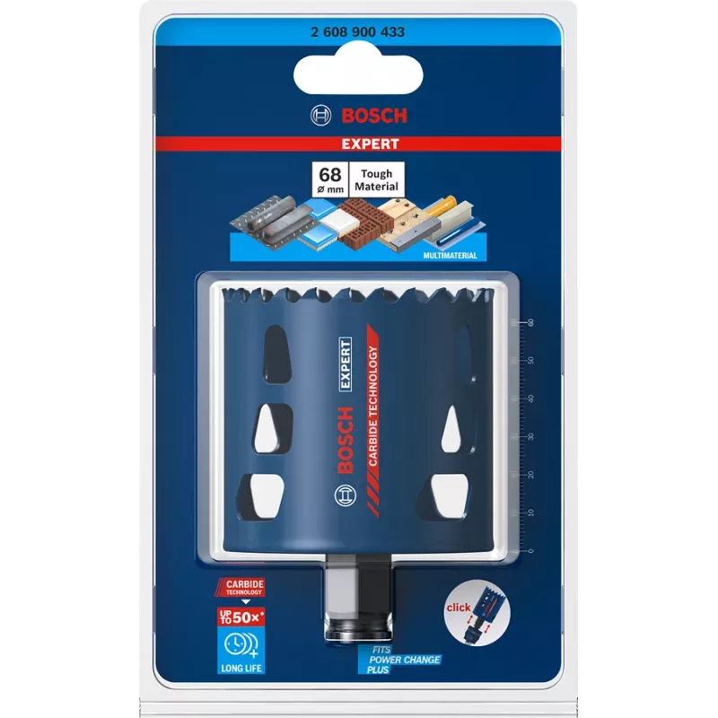 Hole saw Bosch ToughMaterial 152 mm 2608900444 — do wiercenia w twardych materiałach