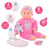 Simba‑Dickie Corolle 9000150050, interaktywna lalka bobas, 42 cm, bateria AA, różowa