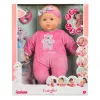 Simba‑Dickie Corolle 9000150050, interaktywna lalka bobas, 42 cm, bateria AA, różowa