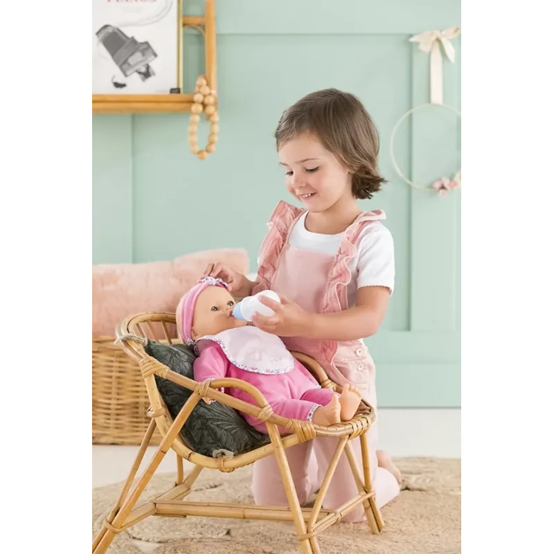 Simba‑Dickie Corolle 9000150050, interaktywna lalka bobas, 42 cm, bateria AA, różowa