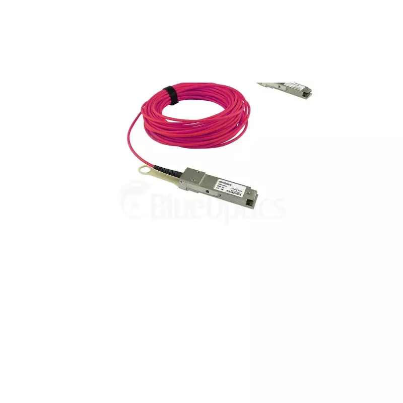 Kabel AOC BlueOptics InfiniBand/światłowodowy QSFP56–QSFP56 7 m (różowy)
