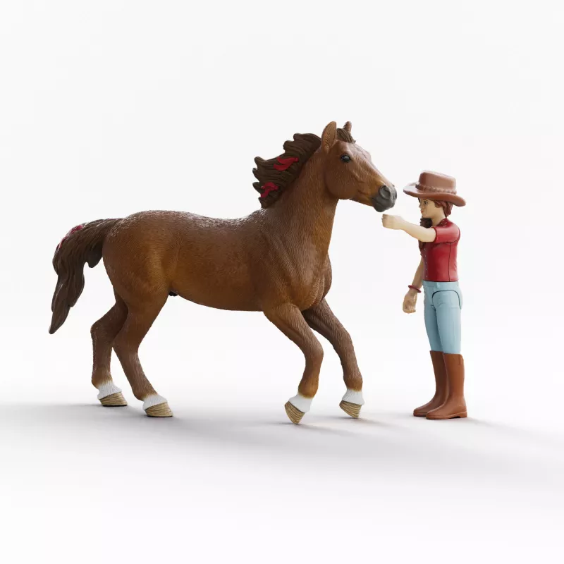 schleich HORSE CLUB Hannah i Cayenne, 5 lat, Konie, Wielokolorowy