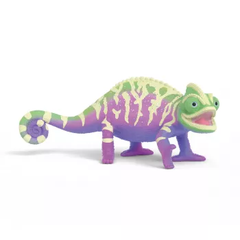 schleich Kameleon Caspar w tęczowych kolorach, 3 lata, Wielokolorowy, Plastik