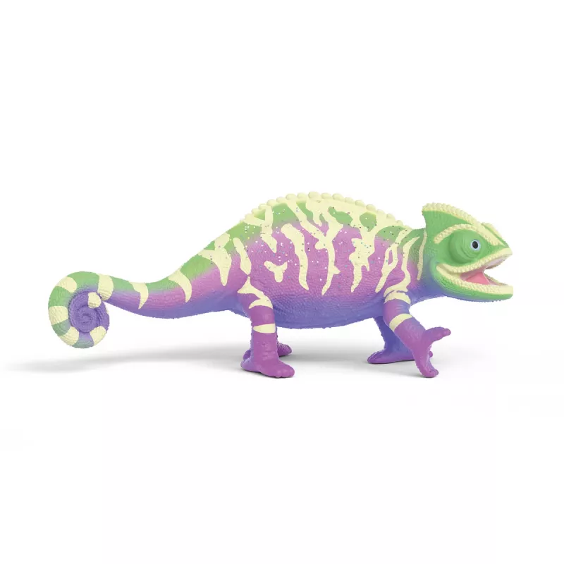 schleich Kameleon Caspar w tęczowych kolorach, 3 lata, Wielokolorowy, Plastik