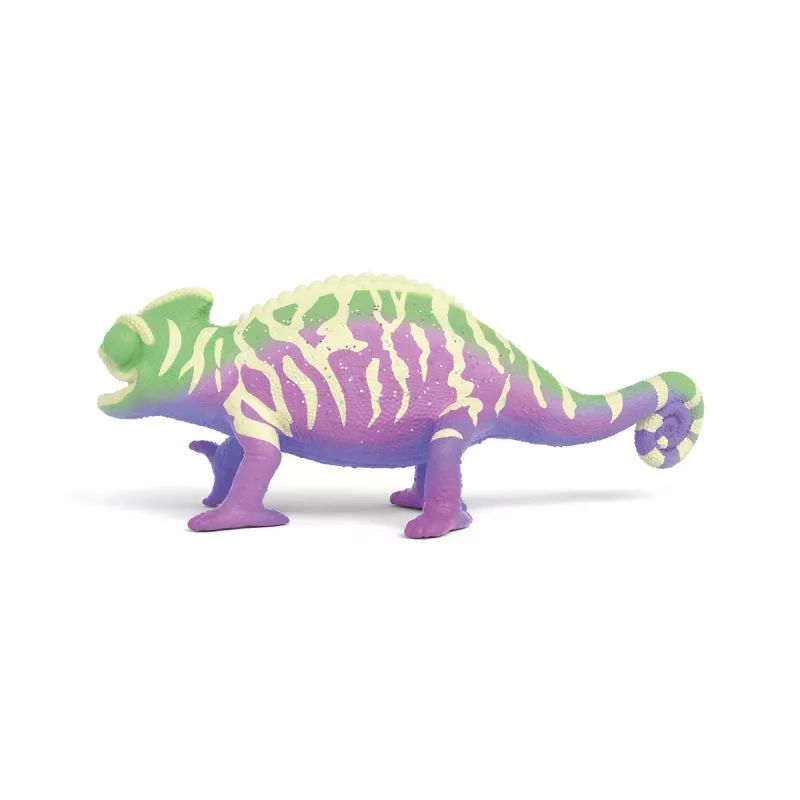schleich Kameleon Caspar w tęczowych kolorach, 3 lata, Wielokolorowy, Plastik