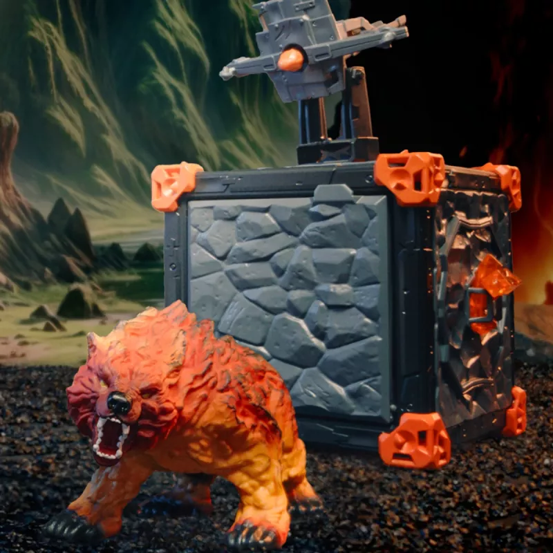 schleich ELDRADOR CREATURES BattleCave niedźwiedź lawowy, Akcja/Przygoda, 7 lat(a), Wielokolorowy