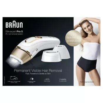 Braun Silk-expert Pro 5 PL5243 IPL Złoty, Biały