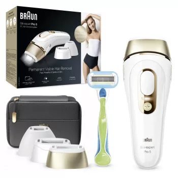 Braun Silk-expert Pro 5 PL5243 IPL Złoty, Biały