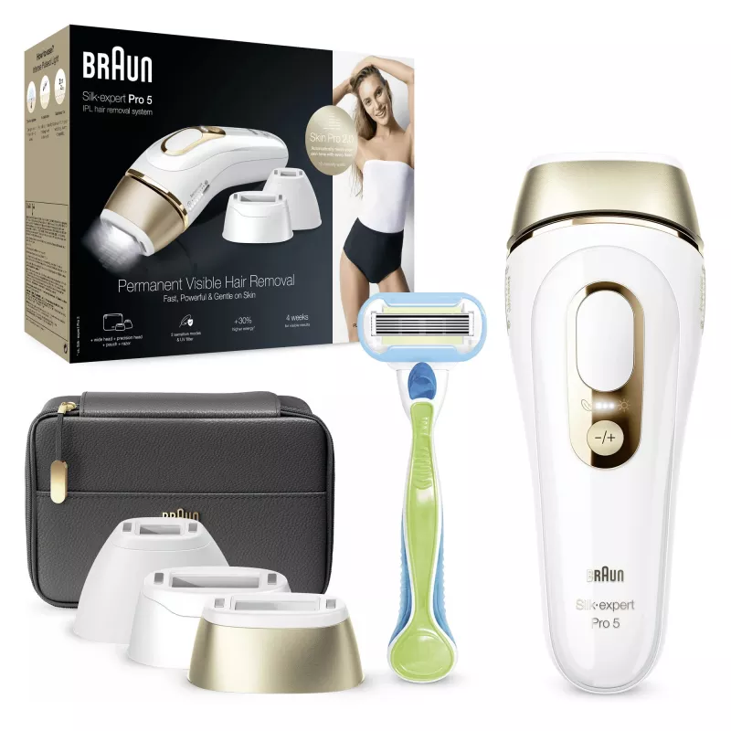 Braun Silk-expert Pro 5 PL5243 IPL Złoty, Biały