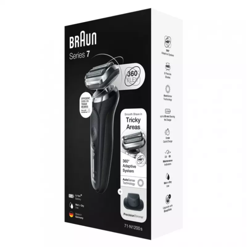 Braun Series 7 71-N1200s Golarka foliowa Trymer Stal nierdzewna