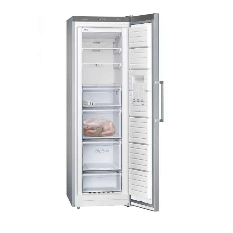 Siemens iQ300 GS36NVIEP zamrażarka Zamrażarka wolnostojąca 242 L Stal nierdzewna