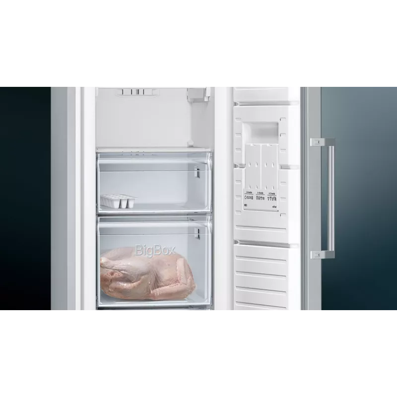 Siemens iQ300 GS36NVIEP zamrażarka Zamrażarka wolnostojąca 242 L Stal nierdzewna