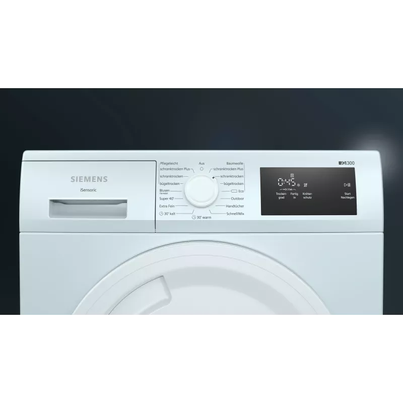 Suszarka Siemens iQ300 WT43H003 Wolnostojąca Ładowana od przodu 7 kg Biała