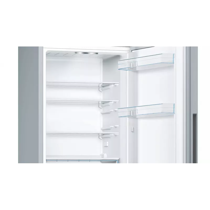 Bosch Serie 4 KGV332LEA lodówko-zamrażarka wolnostojąca 289 l stal nierdzewna
