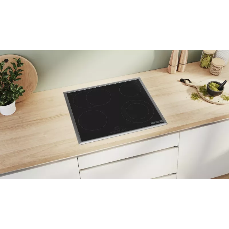Płyta grzewcza Bosch Serie 4 PKN645BB2E Czarny Zabudowa 60 cm Indukcyjna płyta strefowa 4 strefa(y)