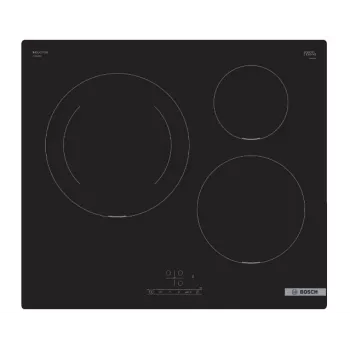 Płyta indukcyjna Bosch Serie 4 PUJ611BB5E Czarny Do zabudowy 60 cm Strefowa płyta indukcyjna 3 strefy