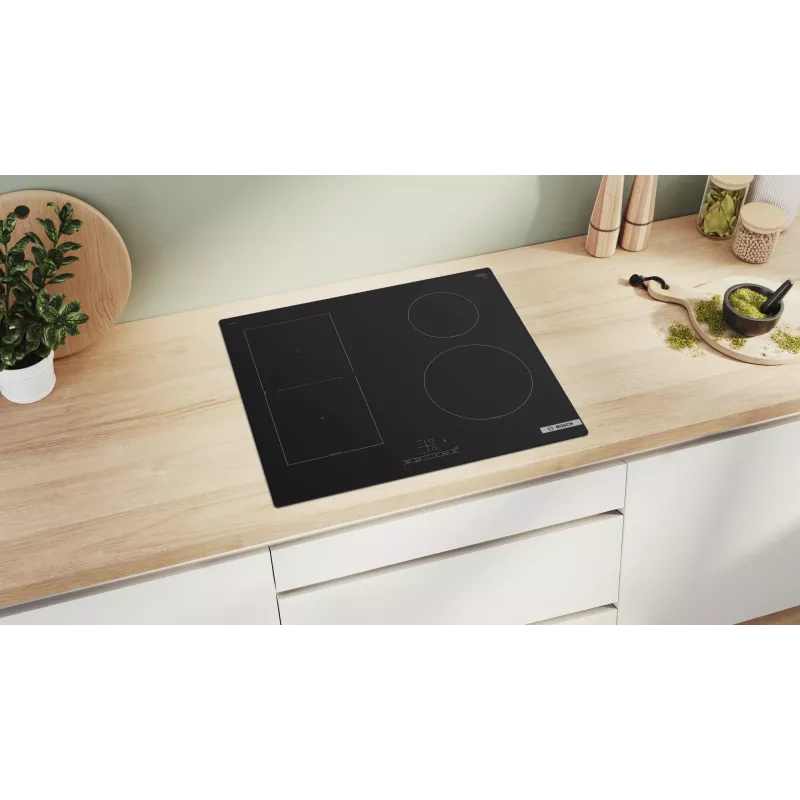 Bosch Serie 4 PVS61RBB5E płyta grzewcza Czarny Do zabudowy 60 cm Płyta indukcyjna ze strefami 4 strefa(y)